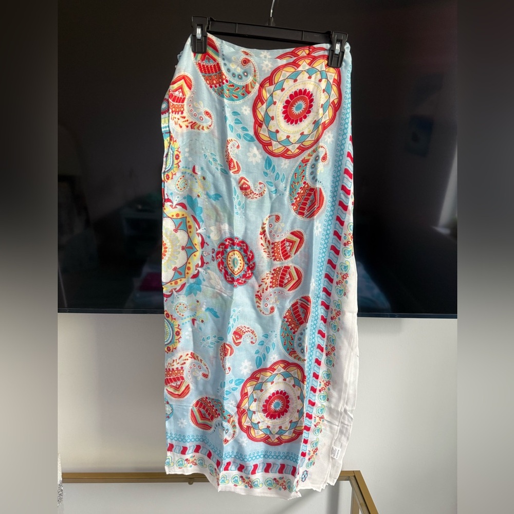 Colorful Paisley Women Swim Sarong